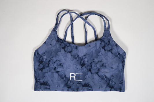 Ribbed tie die Sports Bra