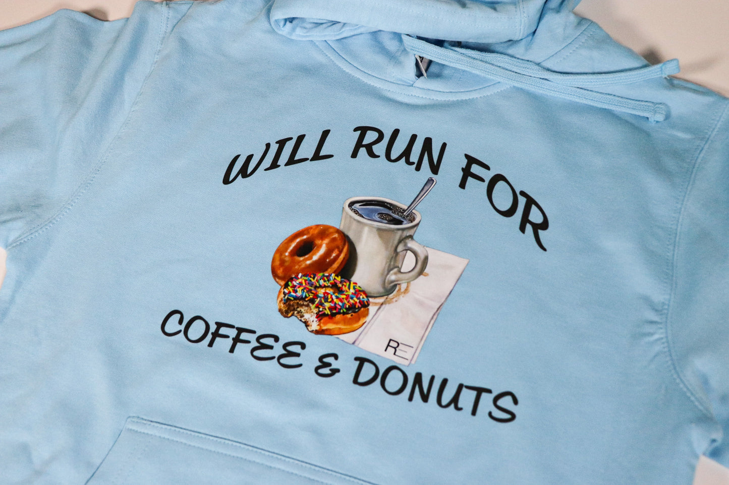 Will Run For Coffee & Donuts Hoodie