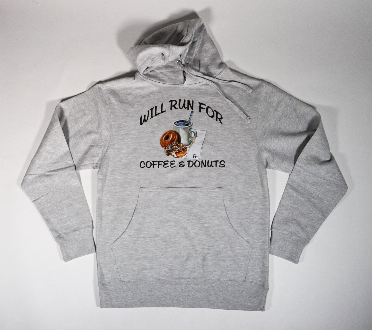 Will Run For Coffee & Donuts Hoodie