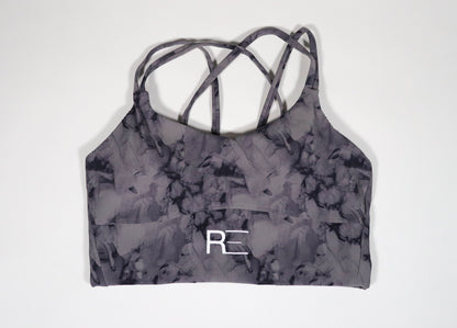 Ribbed tie die Sports Bra