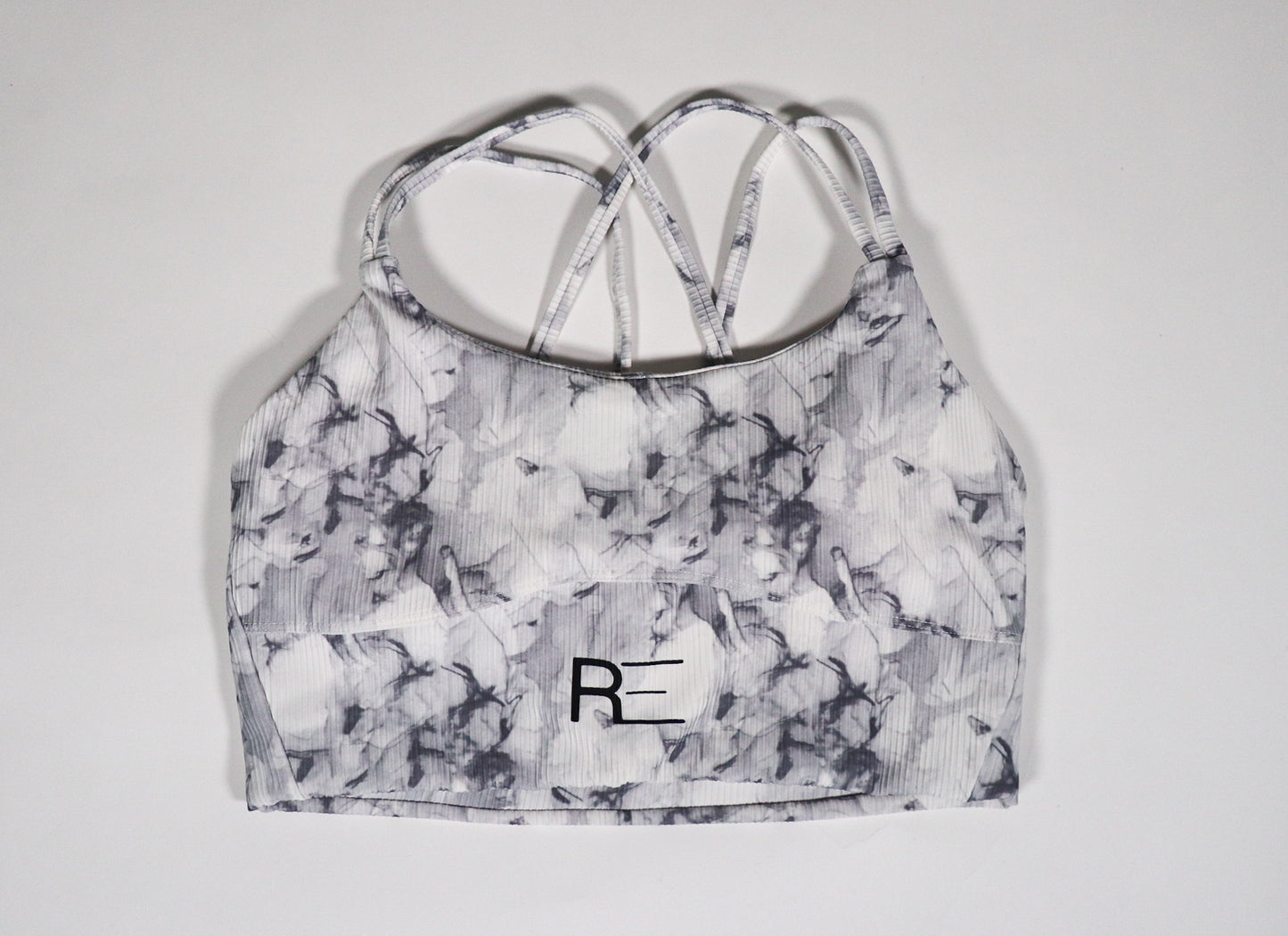 Ribbed tie die Sports Bra