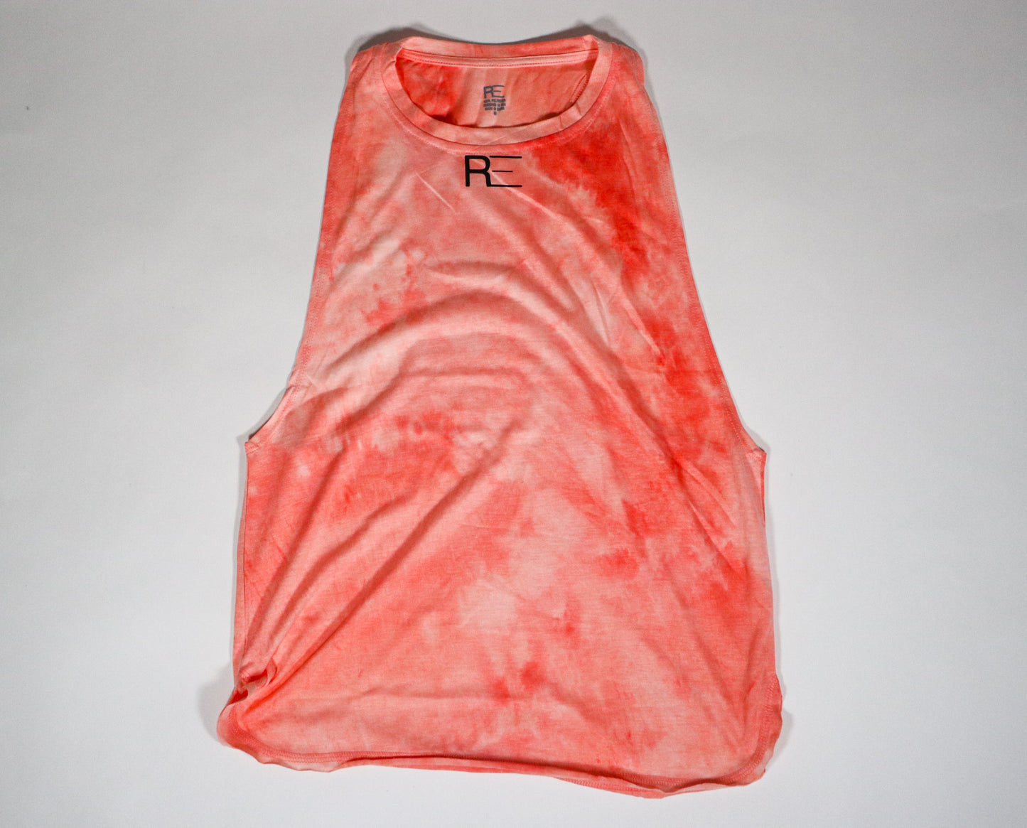 Tie die loose racer back