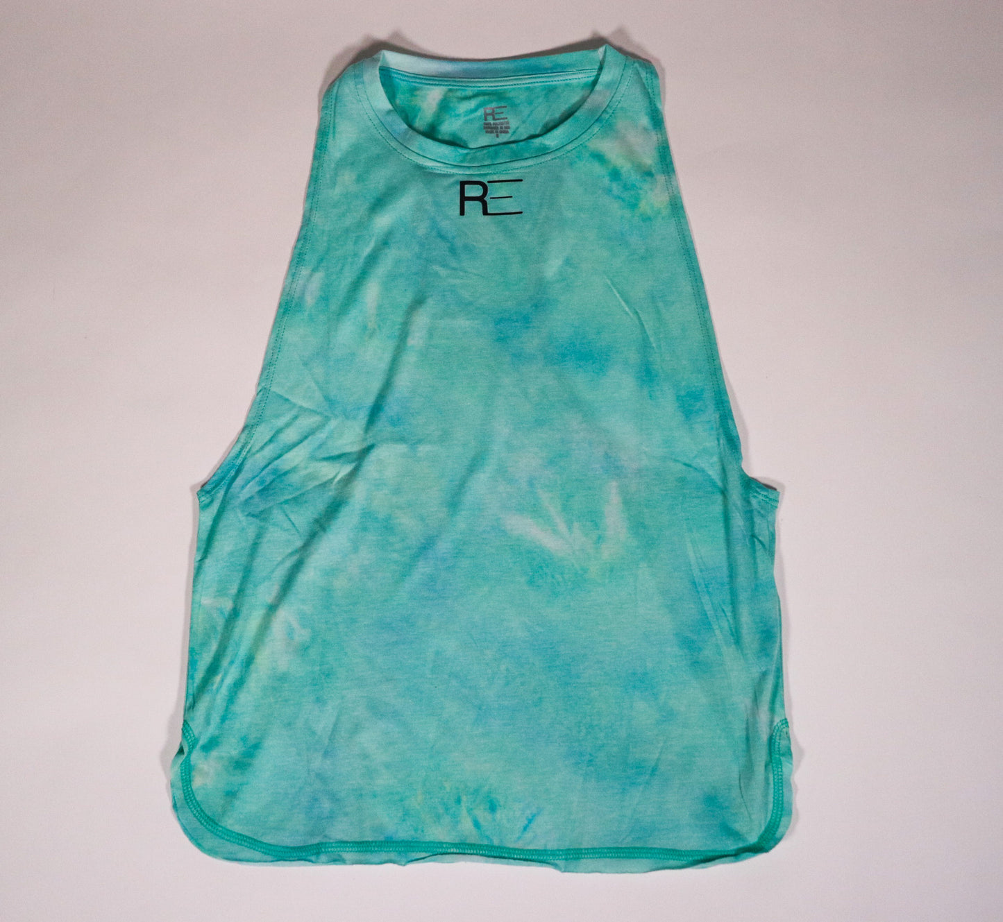 Tie die loose racer back