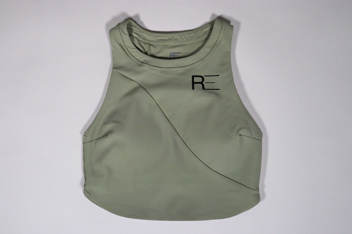 Ribbed racing sports bra