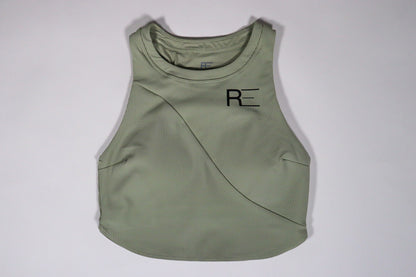 Ribbed racing sports bra