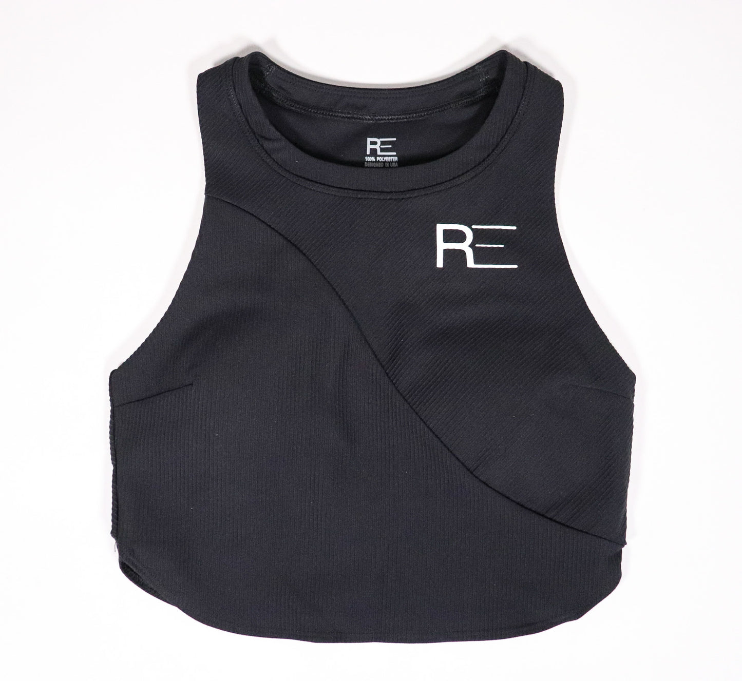 Ribbed racing sports bra