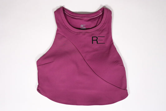 Ribbed racing sports bra