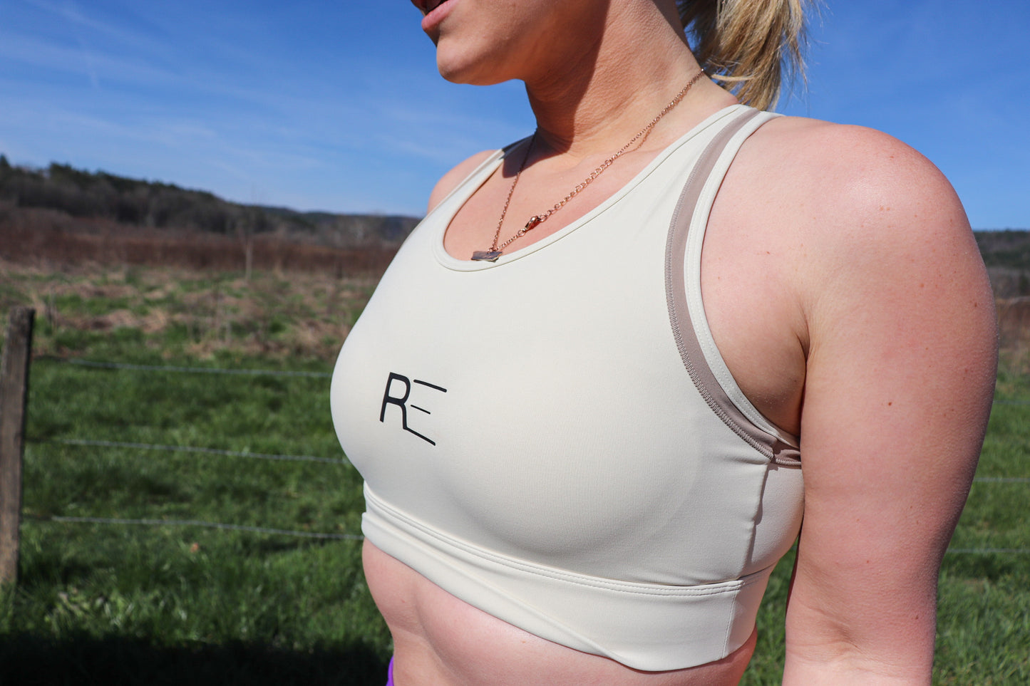 Razor Back Built In Sports Bra