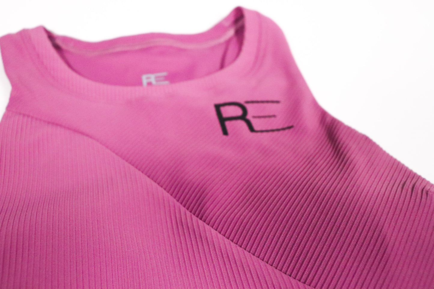 Ribbed racing sports bra